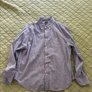 Todd Snyder Blue Striped Men's Shirt XL